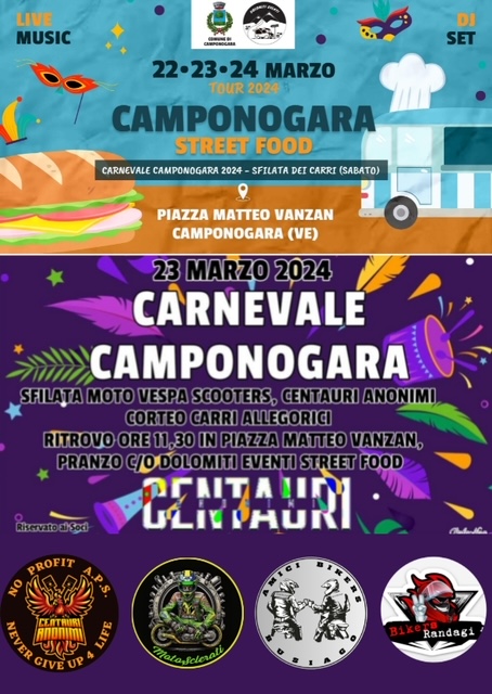 Carnevale Camponogara – Street Food – Motogiro.